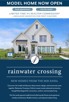 Model Home Now Open! Rainwater Crossing in Celina