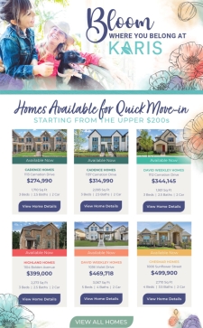 Move In Ready Homes Are Blooming at Karis 🌸