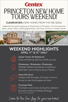 New Home Tour Weekend in Princeton!