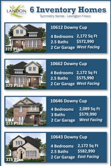 New Homes Just Released in Lexington Frisco