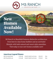 New Homes Now Available at M3 Ranch in Mansfield