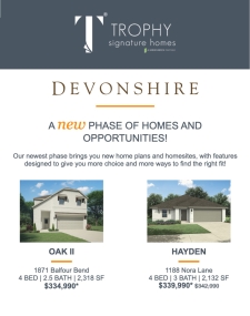 New Phase Now Selling at Devonshire!