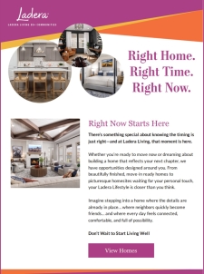 Now Selling: Quick Move-In Homes in Ladera Living 55+ Communities