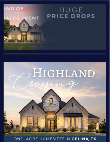 One Acre Luxury Homes in North Dallas- Starting in the $700s!