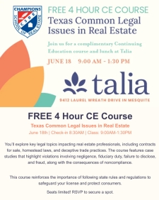 Protect your license. Free CE. June 18th.