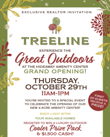 You're Invited to Treeline's Grand Opening Celebration on October 29