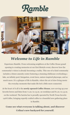 Ramble Coffee House is now open! ☕