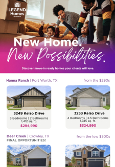 Ready for Move-in Homes: Ask about our 3.99% Interest Rate Incentive!