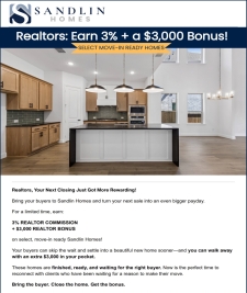 Realtors: Earn 3% + a $3,000 Bonus!