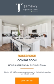 Rosebrook: Homes Starting in the High $200s