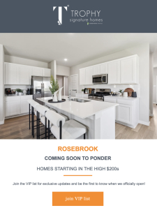 Rosebrook: Homes Starting in the High $200s