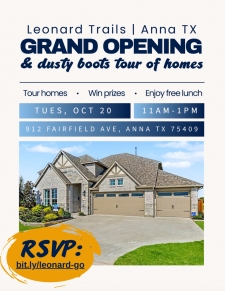 Tour New Homes Under Construction in Leonard Trails