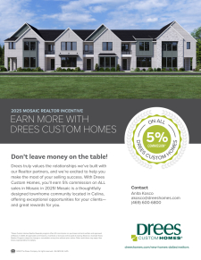 Unlock 5% Commission on Every Drees Sale in Mosaic Throughout 2025!