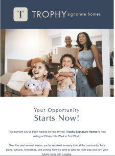 We're Officially Now Selling at Cibolo Hills West in Fort Worth