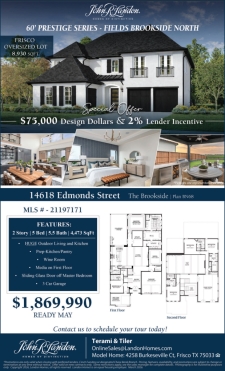 Your dream home awaits in Brookside North at Fields &ndash; Frisco.