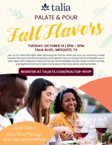 You’re Invited: Realtor Palate & Pour at Talia🍂