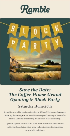 You&rsquo;re Invited: The Coffee House Opens June 27 ☕