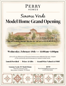 You&rsquo;re invited to our Sonoma Verde Model Home Grand Opening!