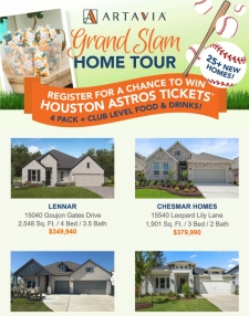Tour Move-In Ready Homes & Win Astros Tickets!