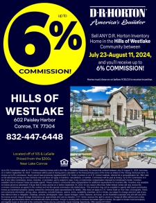 Up to 6% Commission in Hills of Westlake