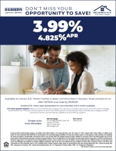 3.99% Interest Rate Across North Houston