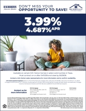 3.99% Rate on Select Homes