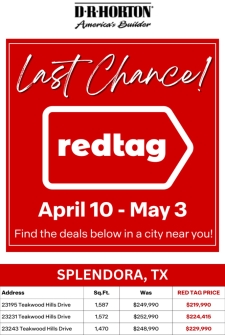 Last Chance for the Red Tag Sales Event!