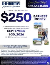 Secure your new home with $250 earnest money!