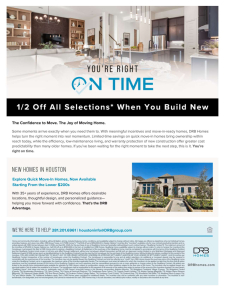 1/2 Off All Selections When You Build Now