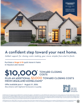 $10K towards Closing Costs on Stage 5-10 Homes