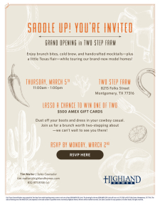 Grand Opening in Two Step Farm