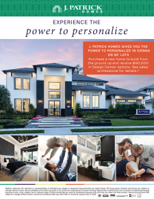 Power to Personalize - 90' Sienna Lots