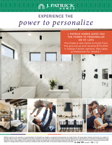 Receive $70,000 in Design Center Options on 70’ Lots