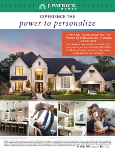 Receive $90,000 in Design Center Options on 90' Lots in Sienna