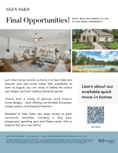 Final Opportunities in Glen Oaks