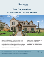 Final Opportunities in Kingdom Heights