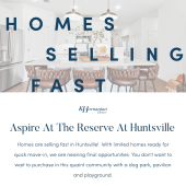 Limited Homes Remaining in Huntsville