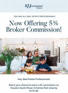 Now Offering 5% Broker Commission!