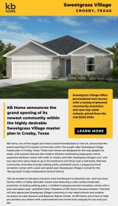 Announcing the Grand Opening of Sweetgrass Village! External