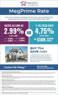 NEW Rate Incentives as Low as 2.99%