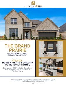 $15K Design Center Credit in The Grand Prairie