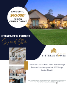 $40K Design Center Credit in Stewart's Forest