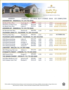 October & November Inventory: Exclusive Pricing on Select Homes!