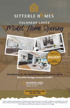 Receive Up to $15K in Design Center Credit in Fulshear Lakes