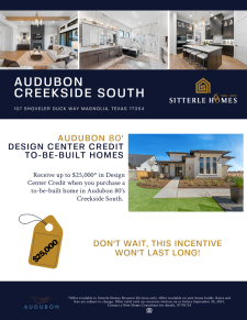 Save up to $25K in Audubon 80's
