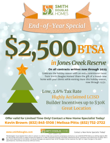 $2,500 BTSA in Jones Creek Reserve