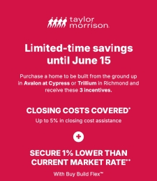 Limited-Time Savings in Select Communities