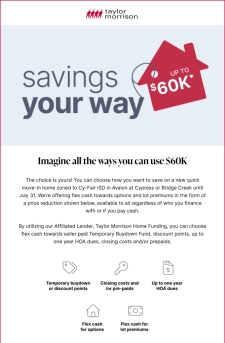 Limited-Time Savings in Select Communities