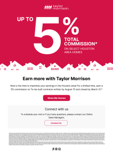 UP TO 5% Total Commission