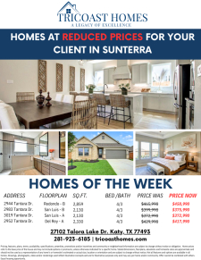 REDUCED PRICES FOR YOUR CLIENT IN SUNTERRA